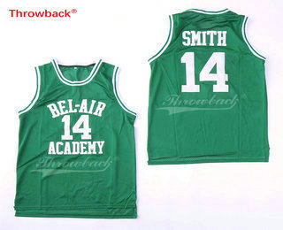 Men's The Movie Bel Air Academy #14 Will Smith Green Swingman Basketball Jersey