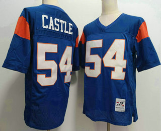 Men's The Movie Blue Mountain State #54 Kevin Thad Castle Purple Football Jersey