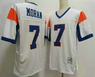 Men's The Movie Blue Mountain State #7 Alex Moran White Football Jersey