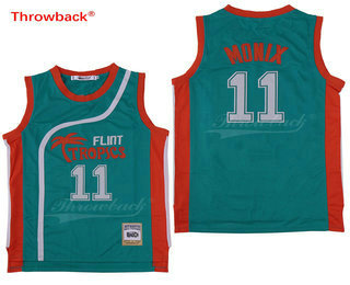 Men's The Movie Flint Tropics #11 Ed Monix Teal Green Soul Swingman Basketball Jersey