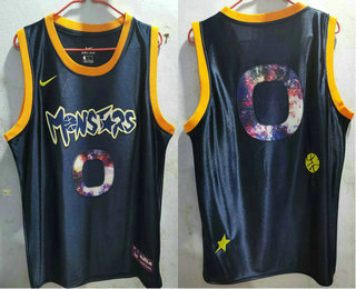 Men's The Movie Monstars #0 Navy Blue Soul Swingman Basketball Jersey