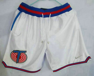 Men's The Movie Space Jam White Soul Swingman Basketball Shorts