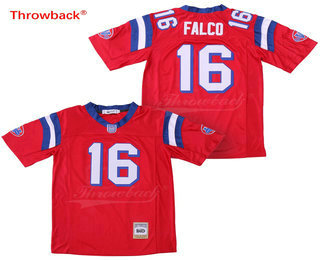 Men's The Movie The Replacements #16 Shane Falco Red Stitched Football Jersey