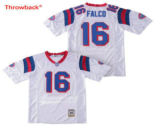 Men's The Movie The Replacements #16 Shane Falco White Stitched Football Jersey