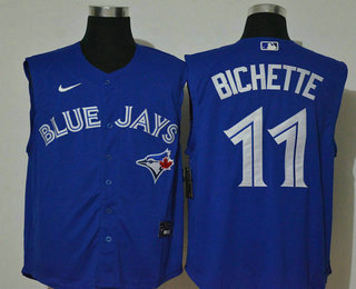 Men's Toronto Blue Jays #11 Bo Bichette Blue 2020 Cool and Refreshing Sleeveless Fan Stitched MLB Nike Jersey