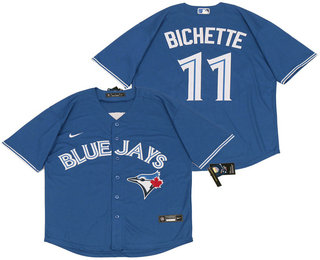 Men's Toronto Blue Jays #11 Bo Bichette Blue Stitched MLB Cool Base Nike Jersey