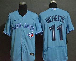 Men's Toronto Blue Jays #11 Bo Bichette Light Blue Stitched MLB Flex Base Nike Jersey