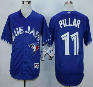 Men's Toronto Blue Jays #11 Kevin Pillar Blue Cool Base Jersey