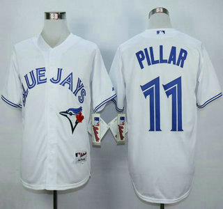 Men's Toronto Blue Jays #11 Kevin Pillar White Cool Base Jersey