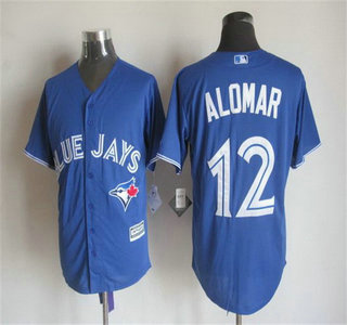 Men's Toronto Blue Jays #12 Roberto Alomar Alternate Blue 2015 MLB Cool Base Jersey