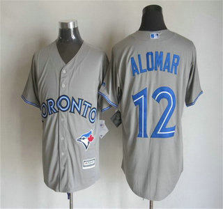 Men's Toronto Blue Jays #12 Roberto Alomar Gray Retired Player 2015 MLB Cool Base Jersey