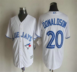 Men's Toronto Blue Jays #20 Josh Donaldson Home White 2015 MLB Cool Base Jersey