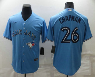 Men's Toronto Blue Jays #26 Matt Chapman Light Blue Stitched MLB Cool Base Nike Jersey