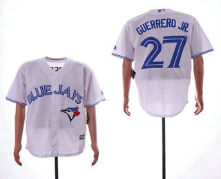 Men's Toronto Blue Jays #27 Vladimir Guerrero Jr. White Stitched MLB Cool Base Jersey