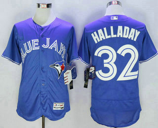 Men's Toronto Blue Jays #32 Roy Halladay Blue Flexbase 2016 MLB Player Jersey