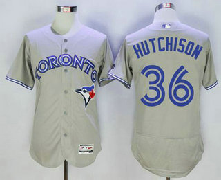 Men's Toronto Blue Jays #36 Drew Hutchison Grey Flexbase 2016 MLB Player Jersey