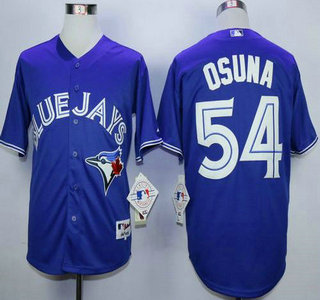 Men's Toronto Blue Jays #54 Roberto Osuna Alternate Blue MLB Majestic Jersey