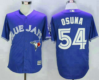 Men's Toronto Blue Jays #54 Roberto Osuna Blue New Cool Base 40th Anniversary Jersey