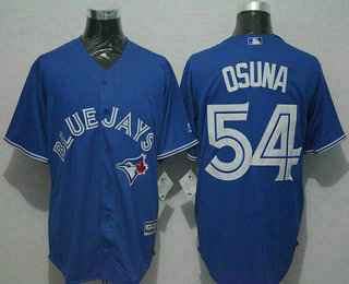 Men's Toronto Blue Jays #54 Roberto Osuna Blue New Cool Base Jersey