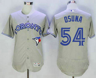 Men's Toronto Blue Jays #54 Roberto Osuna Grey Flexbase 2016 MLB Player Jersey