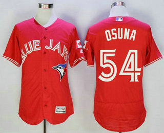 Men's Toronto Blue Jays #54 Roberto Osuna Red Flexbase 2016 MLB Player Canada Day Jersey