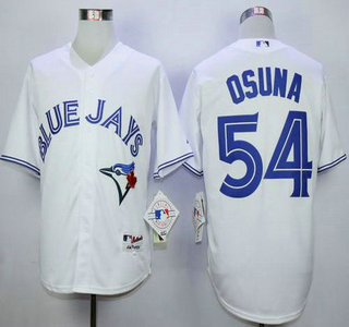 Men's Toronto Blue Jays #54 Roberto Osuna White Cool Base Jersey