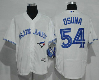 Men's Toronto Blue Jays #54 Roberto Osuna White Home 2016 Flexbase Majestic Baseball Jersey