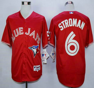 Men's Toronto Blue Jays #6 Marcus Stroman Red Canada Day Jersey