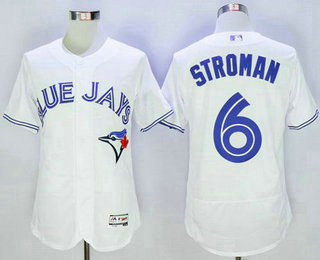 Men's Toronto Blue Jays #6 Marcus Stroman White Flexbase 2016 MLB Player Jersey