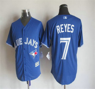 Men's Toronto Blue Jays #7 Jose Reyes Alternate Blue 2015 MLB Cool Base Jersey