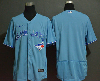 Men's Toronto Blue Jays Blank Light Blue Stitched MLB Flex Base Nike Jersey