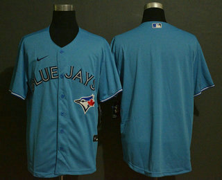 Men's Toronto Blue Jays Blank Light Blue Stitched MLB Cool Base Nike Jersey