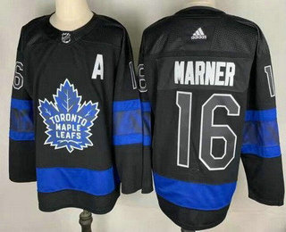 Men's Toronto Maple Leafs #16 Mitch Marner Black X Drew House Inside Out Stitched Jersey