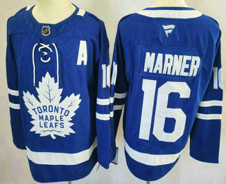 Men's Toronto Maple Leafs #16 Mitch Marner Blue Authentic Jersey