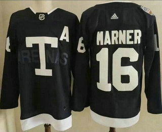 Men's Toronto Maple Leafs #16 Mitch Marner Navy 2022 Heritage Classic Authentic Jersey