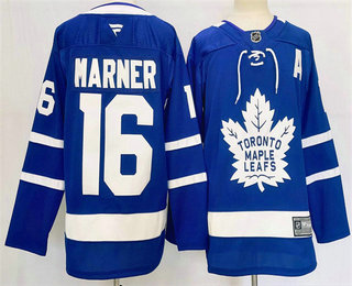 Men's Toronto Maple Leafs #16 Mitchell Marner Blue 2025 Fanatics Stitched Jersey