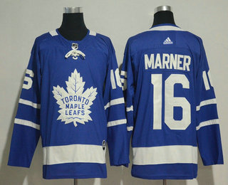 Men's Toronto Maple Leafs #16 Mitchell Marner Royal Blue Home 2017-2018 Hockey Adidas Stitched NHL Jersey