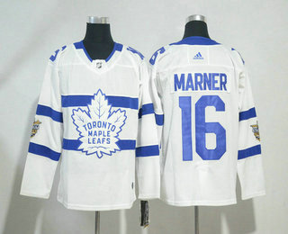 Men's Toronto Maple Leafs #16 Mitchell Marner White 2018 Winter Classic Adidas Stitched NHL Hockey Jersey