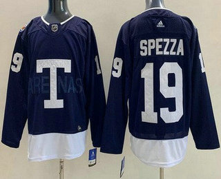 Men's Toronto Maple Leafs #19 Jason Spezza Navy 2022 Heritage Classic Authentic Jersey