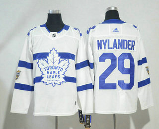 Men's Toronto Maple Leafs #29 William Nylander White 2018 Winter Classic Adidas Stitched NHL Hockey Jersey