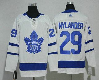 Men's Toronto Maple Leafs #29 William Nylander White Home 2017-2018 Hockey Adidas Stitched NHL Jersey