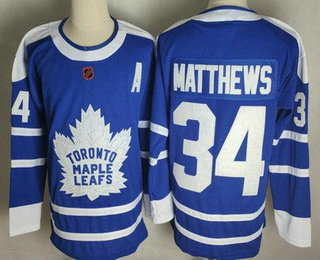 Men's Toronto Maple Leafs #34 Auston Matthews 2022 Reverse Retro Authentic Jersey