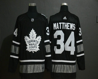 Men's Toronto Maple Leafs #34 Auston Matthews Black 2019 NHL All-Star Game Adidas Stitched NHL Jersey (2)
