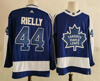 Men's Toronto Maple Leafs #44 Morgan Rielly Royal Blue 2021 Retro Stitched NHL Jersey