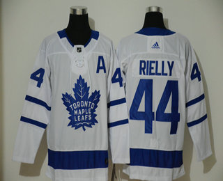 Men's Toronto Maple Leafs #44 Morgan Rielly White Adidas Stitched NHL Jersey