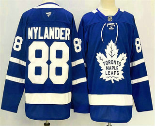 Men's Toronto Maple Leafs #88 William Nylander Blue 2024 Stitched Jersey