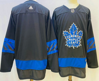 Men's Toronto Maple Leafs Blank Black X Drew House Inside Out Stitched Jersey