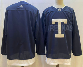 Men's Toronto Maple Leafs Blank Navy Blue 2022 Heritage Classic Stitched Jersey