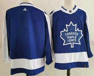 Men's Toronto Maple Leafs Blank Royal Blue 2021 Retro Stitched NHL Jersey