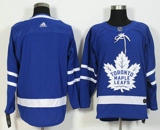 Men's Toronto Maple Leafs Blank Royal Blue Home 2017-2018 Hockey Adidas Stitched NHL Jersey